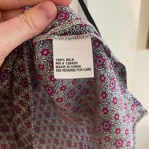 Etcetera Silk Patterned Tank (Size 10) - Picture 5 of 11